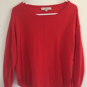 Loft Red Blouse